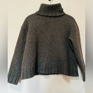 Nili Lotan Chunky Cropped Turtleneck Sweater